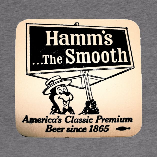 Hamm's the Smooth Beer Glass Coaster by Eugene and Jonnie Tee's